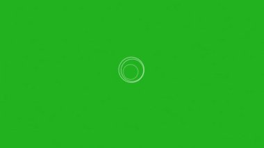 Zıplayan üç daire yeşil ekran hareketi grafikleri