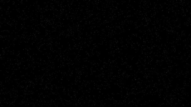 Minuscules Étoiles Clignotant Graphiques Mouvement Avec Fond Nuit — Video