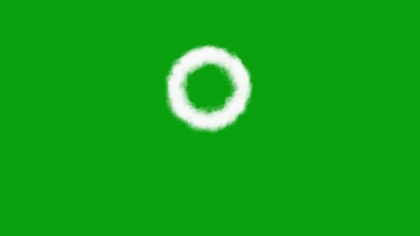 Вибух Водяних Кіл Зелений Екран Графіки Руху — стокове відео