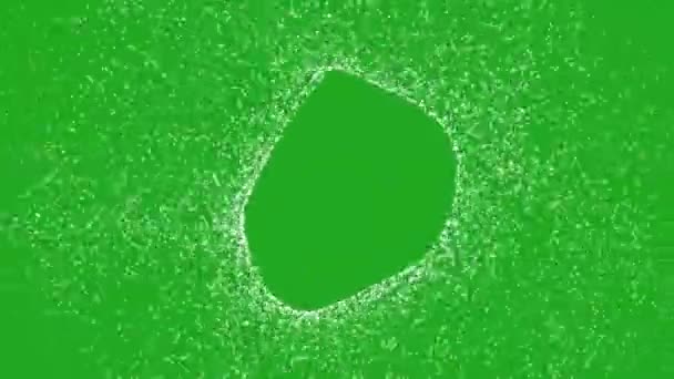 Видобуток Зірок Графіки Руху Зеленого Екрану Еліпса — стокове відео