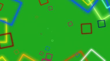 Renk kareleri ayıklama yeşil ekran hareket grafikleri