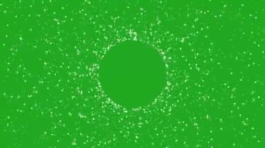 Dönen kutsal yeşil ekran hareket grafiklerinden Sparkles çıkarması