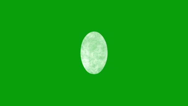 Magia Potężny Kryształ Kamień Zielony Ekran Ruchu Grafiki — Wideo stockowe