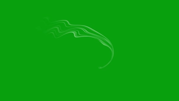 Ciekłe Fale Zielony Ekran Ruchu Grafiki — Wideo stockowe