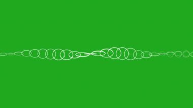 Dönen halkalar yeşil ekran hareket grafikleri