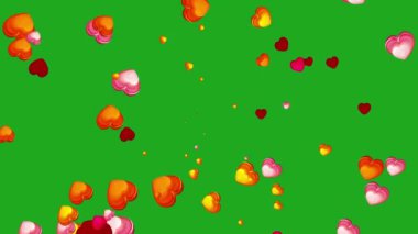 Kalbi çıkarmak yeşil ekran hareket grafiklerini şekillendirir