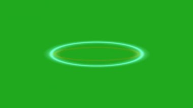 Dönen esnek halkalar yeşil ekran hareket grafikleri