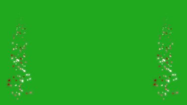 Yeşil ekran hareket grafiklerini büken yıldızlar