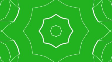 Merkezden çıkarmayı yeşil ekrandaki bir çiçek gibi çerçeveler.