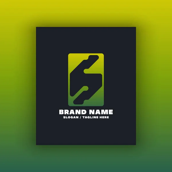 Lettera Semplice Logo Design Template — Vettoriale Stock