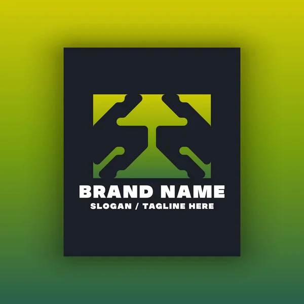 Simple Letter Logo Design Template — Stock Vector