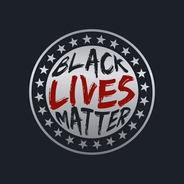 Black Lives Matter Tipografia Letras —  Vetores de Stock