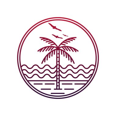 Okyanus ve sahil manzarası.