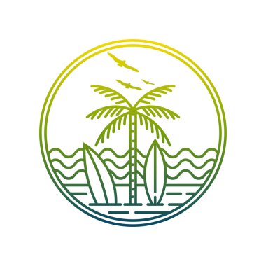 Okyanus ve sahil manzarası.