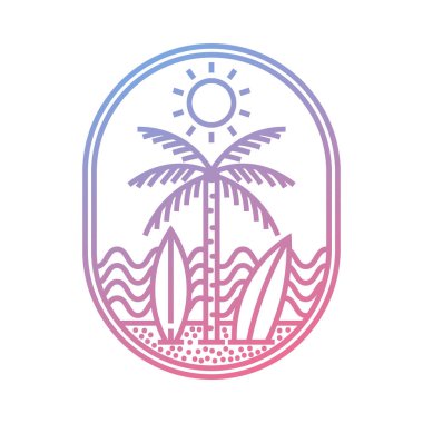 Ocean and beach panorama landscape