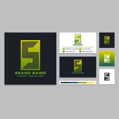 Harflerin logo tasarım şablonu.