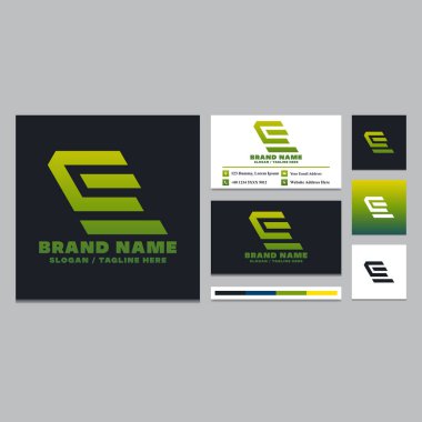 Basit S Harfi Logo Tasarım Şablonu.