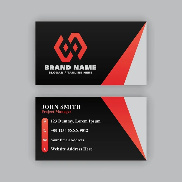 stock vector Business Card Design Template