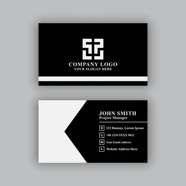 Stock vector Simple, modern and elegant business card design template. 