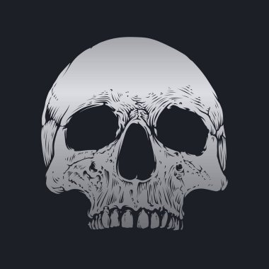 Kafatası ve kemik vektör tasarımı