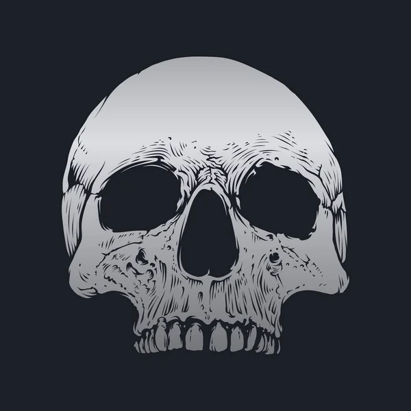 Diseño Vectorial Cráneo Huesos — Archivo Imágenes Vectoriales