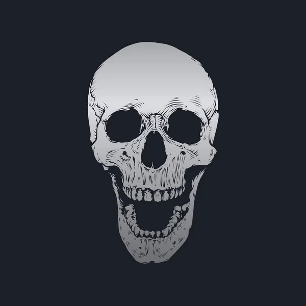 頭蓋骨と骨のベクトルデザイン — ストックベクタ