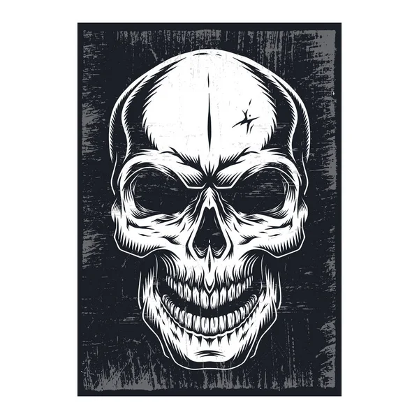 Poster Affiche Crâne — Image vectorielle