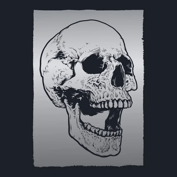 骷髅和骨骼招贴画设计 — 图库矢量图片