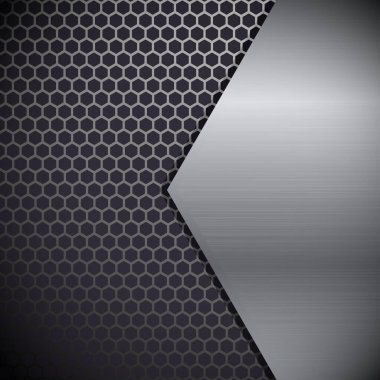 Metalik soyut arka plan. EPS 10, Düzenlenebilir, Vektör İllüstrasyonu.