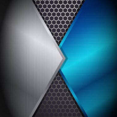 Metalik soyut arka plan. EPS 10, Düzenlenebilir, Vektör İllüstrasyonu.