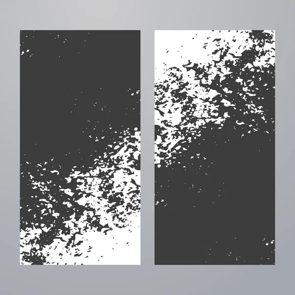 Abstrakte Schwarz Weiß Banner Vorlage — Stockvektor