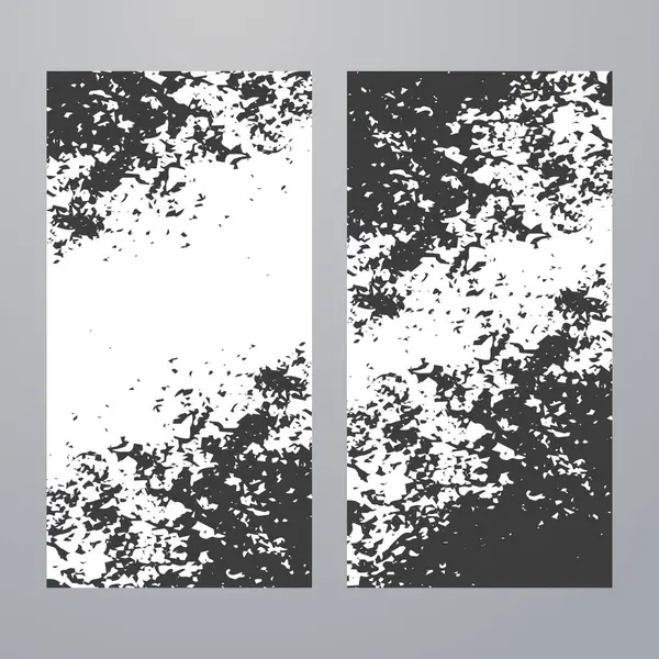 Modelo Banner Preto Branco Abstrato — Vetor de Stock