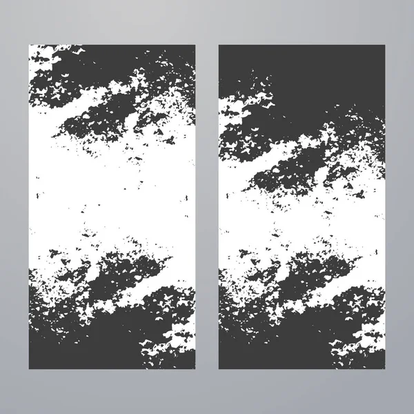 Plantilla Banner Abstracta Blanco Negro — Archivo Imágenes Vectoriales