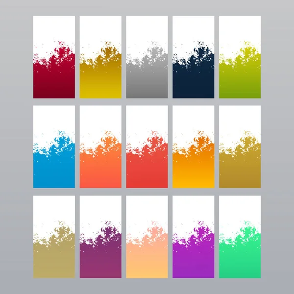 Modèle Bannière Abstraite Moderne Simple Coloré Collection — Image vectorielle