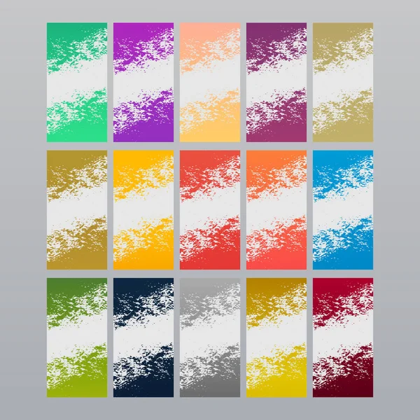 Modèle Bannière Abstraite Moderne Simple Coloré Collection — Image vectorielle