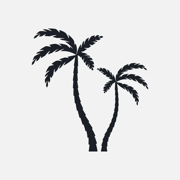 Palmen Silhouette Vektor Illustration — Stockvektor