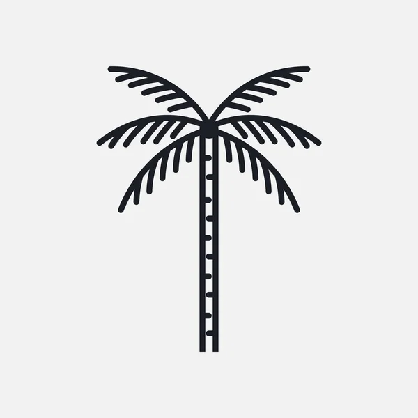 棕榈树剪影矢量插图 — 图库矢量图片