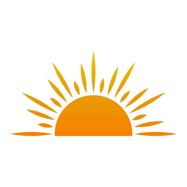 Sunset Silhouette Illustration Vector Illustration — Stock Vector