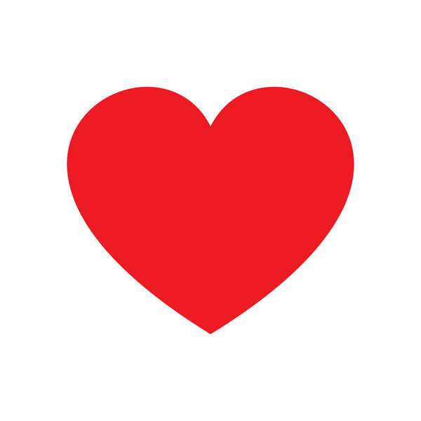 Heart symbol silhouette illustration