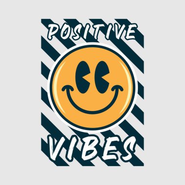 Olumlu hislerle gülen surat emojisi. 