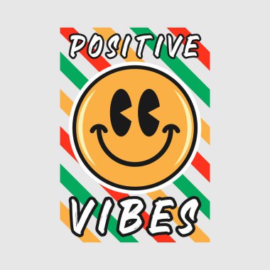 Olumlu hislerle gülen surat emojisi.