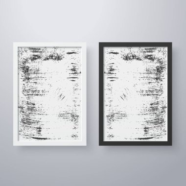 Grunge desen biçiminde basit çerçeve 