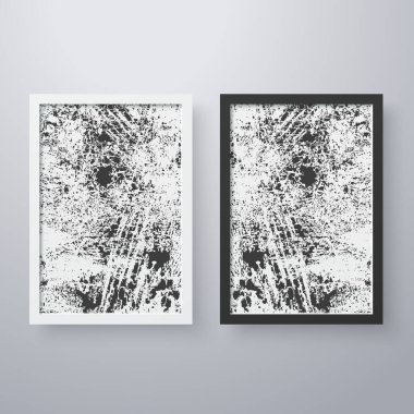 Grunge desen biçiminde basit çerçeve 