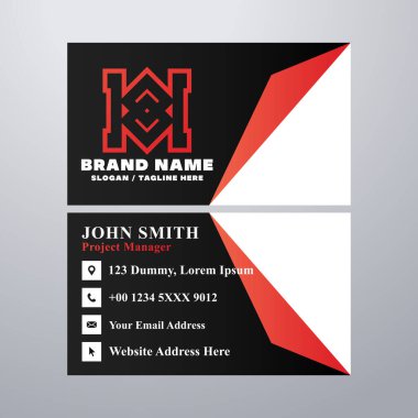 Kartvizit simgeleri tasarım şablonu