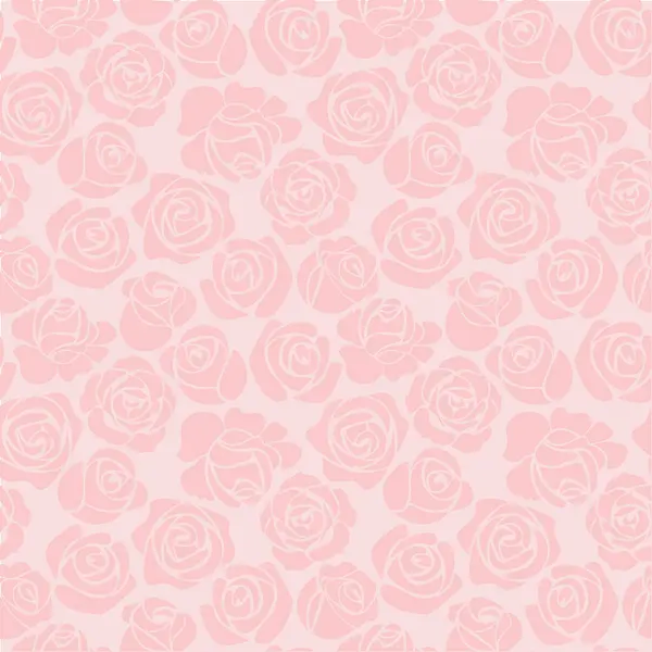 Tender Seamless Pattern Roses Light Pink Background Royalty Free Stock Illustrations