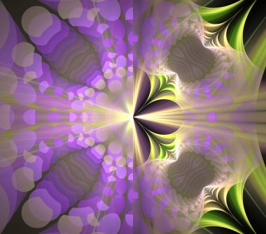 Çizimler saykodelik fraktal fraktal fraktal geometrik renkli süsleme 3D