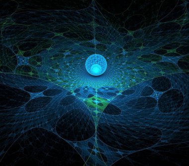 Çizimler saykodelik fraktal fraktal fraktal geometrik renkli süsleme 3D