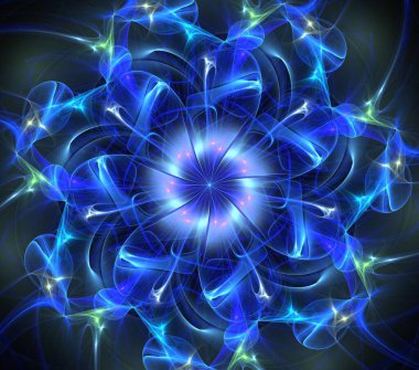 Çizimler saykodelik fraktal fraktal fraktal geometrik renkli süsleme 3D