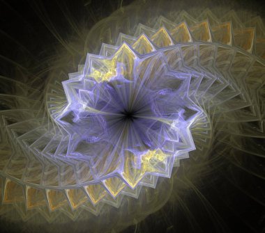 Çizimler saykodelik fraktal fraktal fraktal geometrik renkli süsleme 3D