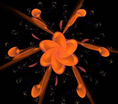 Çizimler saykodelik fraktal fraktal fraktal geometrik renkli süsleme 3D